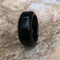 Ring Cincin Natural Giok Black Jade Aceh Terapi Nempel Magnet Minimalis. 