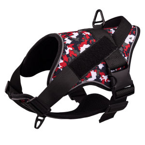 Dog Harness Vest Pull Nylon Adjustable Military Tactical Large Dog Harness German Shepherd Training Hiking Pet Supplies