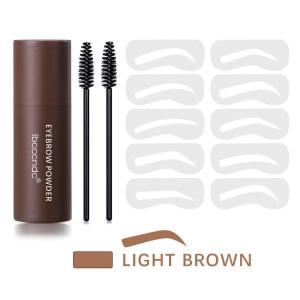 Ibcccndc Waterproof Eyebrow Stamp Kit Long-Lasting Includes 10 Reusable Stamps Easy Shaping Makeup