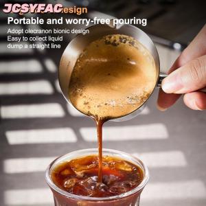 JCSYFAC Cốc đong espresso cốc uống espresso cỡ nhỏ có tay cầm phụ kiện quầy bar cà phê mini có vòi hình chữ V