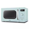 Midea AM820C2RA Light Retro Green Quick Defrost Microwave Oven, 21L. 