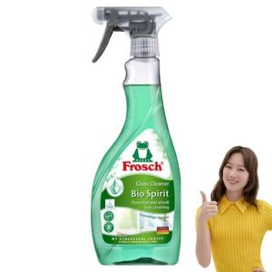 Frosch Glass Cleaner 500ml – Streak-Free Glass & Mirror Cleaning Spray Hypoallergenic Fast-Drying Formula