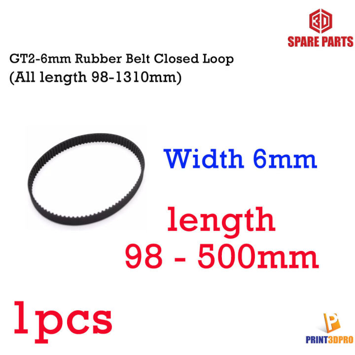 Jual GT2 Timing Belt Width 6mm Closed Loop 200/280/400/610mm | Shopee