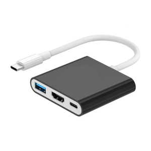 3 in 1 USB C Docking Station Video Capture Adapter with HDTV USB3.0 USB C Port for Switch Console TV Dock Station Gaming