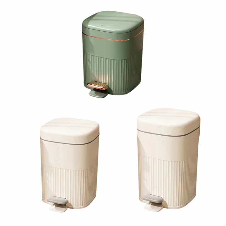 Bàn đạp chân nhà vệ sinh bằng kim loại giỏ đựng giấy lưu trữ hoạt động ...