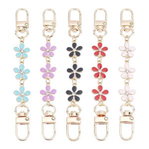 Versatile Adjustable Flower Charm Chain Extender Sophisticated Alloy For Sensitive Skin Daily Wear