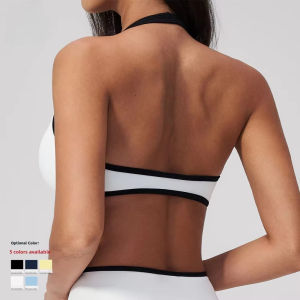 MUTUER Thể thao Bra Phụ nữ Halter Hỗ trợ cao Push-up Mở lại Chạy phòng tập thể dục Mặc thể dục Độ bền cao Tập luyện Yoga Đồ lót