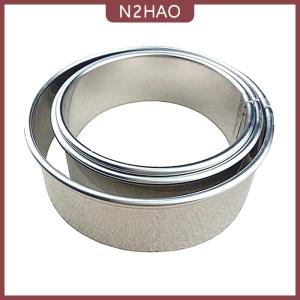 N2HAO 3 kích thước thép không gỉ Vòng bánh bao wrappers khuôn cắt Maker công cụ Cookie