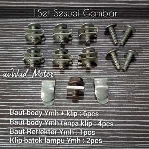 1Set Baut Batok Kepala Mio Sporty Mio Smile / Baut Set Batok kepala motor Yamaha mio PART