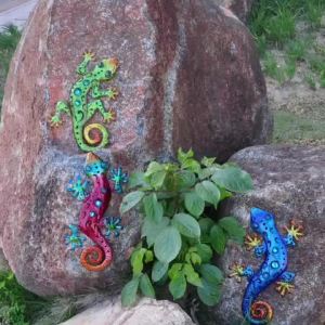 Metal Lizards Outdoor Decor Metal Gecko Wall Decoration Geico Lizard