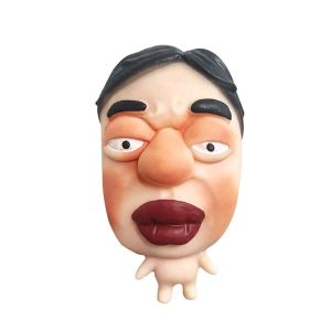 SVSAKZ168 Colleague Ugly Facial Squeeze Toy Slow Rebound Kneading Expression Character Squeezing Toy Cute 3D Spoof Figure Fidgeting Toys Children Adult
