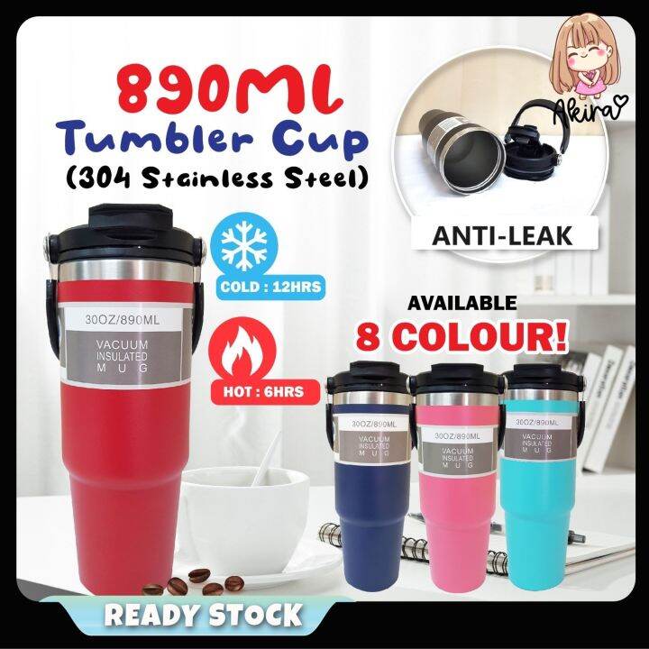 【890ML】 Large Capacity Stainless Steel Thermos Tumbler Mug Vacuum Cup ...