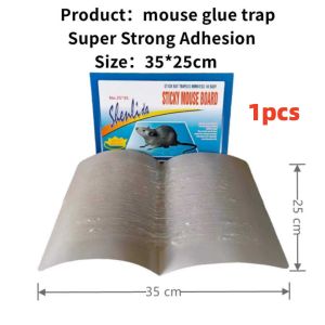 (🔥Super Strong Adhesion🔥) HIONE 10pcs Large Mouse Rat Mice Sticky Trap Rodent Glue Board Bait Trap High Effective Bugs Catcher Rat Snake Rodent expert & Big Size Mouse（COD）