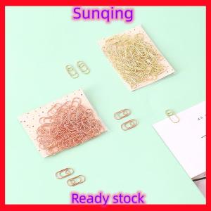 SQ Stationery [Flash Sale] 50pcs bag the mini heart rose Color Clip Bookmark Metal paper Clips