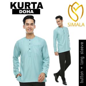 (RAYA 2026) KURTA DOHA Selesa Raya Sedondon Premium Osaka Cotton Long Sleeve SIMALA