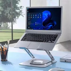Stand Holder Meja Laptop Aluminium Lipat Penyangga Portable Multifungsi Alloy Anti Slip Untuk Standing Leptop / Notebook / Macbook / Tablet - LS 303