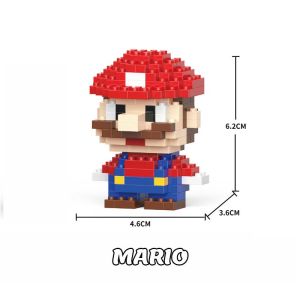 Mainan anak DIY Susun Blok Bangunan Mini Kartun Bricks DIY Mainan Balok Nano Block Model Kartun Bricks Toys Diy Balok JM