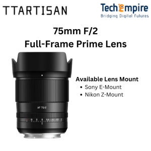 TTArtisan 75mm F2 Full Frame Lens Large Aperture for Sony E-Mount/Nikon Z-Mount