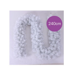 METECH 2.4M high quality christmas rattan white rattan staircase decoration christmas decoration