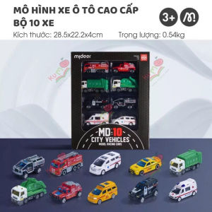 Bộ đồ chơi xe ô tô mô hình cao cấp cho bé trai Mideer Mini Alloy Racing Cars