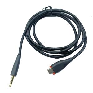 สายเครื่องเสียงพีวีซี USB C 3.5มม. ทนทานสำหรับสายหูฟัง MMX150เพื่อการส่งสัญญาณเสียงที่เหนือกว่า120ซม.