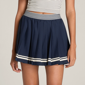 Wilson Women Split Pleat Tennis Skirt Laser Cut Vetiver WE00094E014001