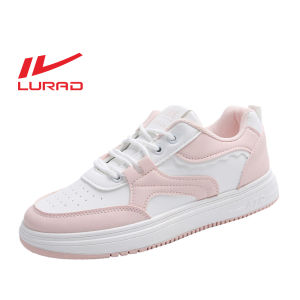 LURAD Sepatu Wanita Pink Sekolah Santai Kasual Sneakers Cewek Hangout Fashion Stylist Sepatu Kasual Perempuan Sepatu Kalem SS103