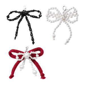 Bowknot Punk Bên Quyến Rũ Trên Giày Khởi Động đồ treo túi xách Cho Cô Gái Phong Cách Khởi Động Ngọc Trai Quần Đường Phố Quần Áo Quyến Rũ