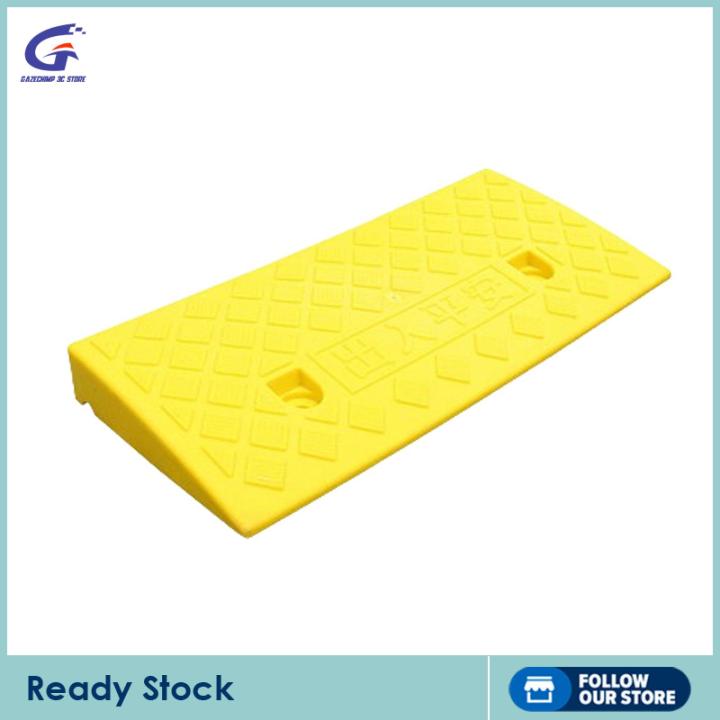 Gazechimp Curb Ramp Heavy Duty Portable Roadside Slope H 4cm Yellow ...