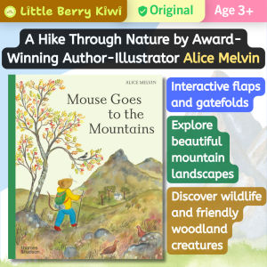 Mouse Goes to the Mountains | Nature | Flaps Book by Alice Melvin | Hardcover | Age3+ | Thames & Hudson | Bedtime Children Birthday Gift Idea