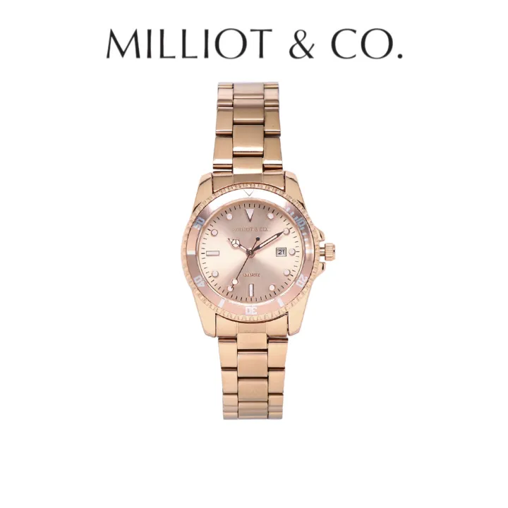 Milliot%20&%20Co%20Victoria%20Rose%20Gold%20Stainless%20Steel%20Strap%20Watch%20-%20Image%202
