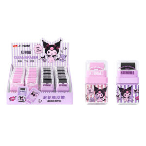 Sanrio Kuromi Cinnamoroll Cute Animal Roller Pencil Eraser With Roller Cleaning Erasers for Kids School Office Correction Rubber Birthday Gift Sanrio Erasers