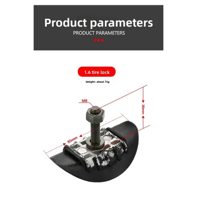 【Solid Pick】 Off Road Motorcycle Tire Clamp Anti Slip Pad Holder 1.6 1.85 2.15 2.5 Lock And Release Device Wheel Fixing Tool