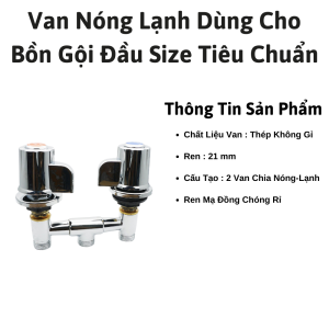 Van Nóng Lạnh Dùng Cho Bồn Gội Đầu Size Tiêu Chuẩn - Loại Tốt