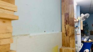Kệ gỗ âm tường tặng kèm chốt kệ gỗ miếng không thấm nước dày 18mm gỗ ghép cao su