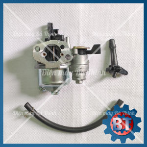 Bộ chế hòa khí 2Kw-3Kw động cơ GX160 GX200 5.5HP 6.5HP 168F (có khóa xăng)