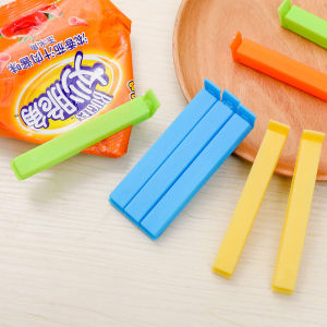 3Pcs Food Snacks Sealed Bag Sealing Clip/portable Clamp Plastic Dried Fruit Sealing Machine/home Kitchen Storage Accessories