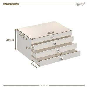 Ⓜ️ZEROIDEASⓂ️ Metal Drawer Box Desk Organizer Box Desktop Drawer Makeup Storage Box Kitchen Rack Entrance Storage Box Cosmetic Storage Box Oven Holder Oven Stands Perfume Stands Perfumes Holder Coffee Machine Holder Coffee Machine Stands Printer Stands