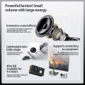 X2 Mini Wireless Portable Outdoor Subwoofer HIFI Metal Bluetooth V5.0 Speaker 360° Sound Surround Creative Gifts Small and Exquisite. 