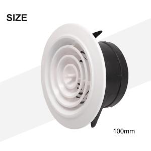 Exhaust Fans Vent Vent Cover 75-200mm Adjustable Ventilation Round Ventilation Grille Ventilation Grille Vent Cover