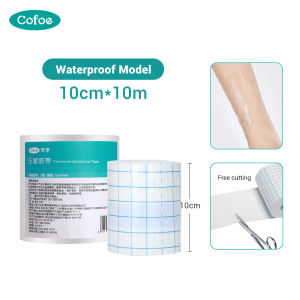 【Indonesia Stok】Cofoe Perban Medis Film Plester Tahan Anti Air Luka Transparent Waterproof Plester Medical Tapes Non Woven