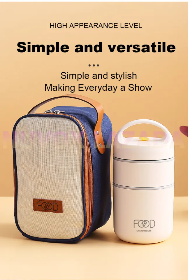 NUVOX Thermal Lunch Box Set Keep Warm Portable Insulated Lunch