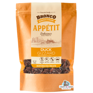 Bronco Appétit Grain Free Dehydrated Dog Treats 90g I 6 Flavours I Pawpy Kisses