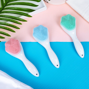 แปรงล้างหน้า แปรงขัดหน้า นวดหน้า ลดสิวเสี้ยน ช่วยทำให้หน้านุ่ม ทำความสะอาดผิวหน้า 1pc Cat Claw Shape Manual