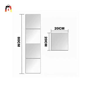 Unbreakable 3D Acrylic Mirror for Bathroom Flexible Mirror Wall Mounted Self Adhesive Mirror with Sticker Wall Glass Circle Mirror Cr Mirror Round Toilet Mirrors