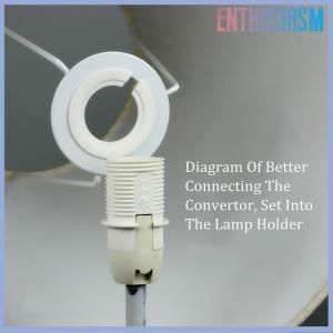 【Enthusiasm】🌟🌟【Hot Sale】🎈 10Pcs E27 To E14 Lampshade Lamp Light Shades Socket Reducing Ring Adapter Washer