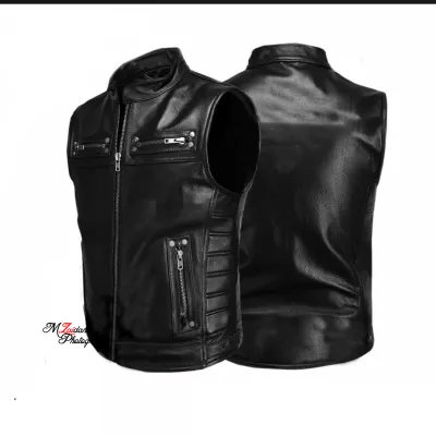 Rompi Semi Kulit Pria Rock n Roll Elegant Ariel Noah Bikers Harley Davidson