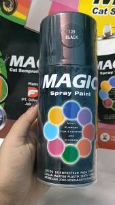 Pilok Pilox Cat Magic Black Hitam Glossy 139 300cc Cat Semprot Serbaguna Magic Spray Paint