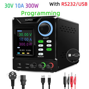 With RS232 Adjustable DC Lab Power Supply 12V 24V 200V 400V 1A 10A Laboratory Voltage Regulator PC Software For Glider Aerial Vehicle Charging