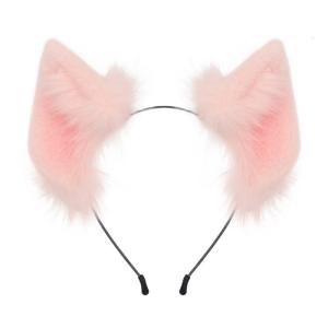 ที่คาดผมคอสเพลย์แม่บ้านแบบห่วงหูหมูที่คาดผมแบบตัวการ์ตูนแบบงอได้เครื่องประดับคอสตูมการ์ตูนสำหรับเด็กผู้หญิงชุดปาร์ตี้